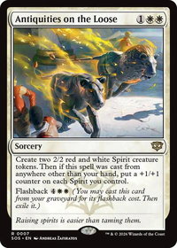 Antiquities on the Loose - Secrets of Strixhaven (SOS) #7 - Rare Magic: The Gathering Trading Card