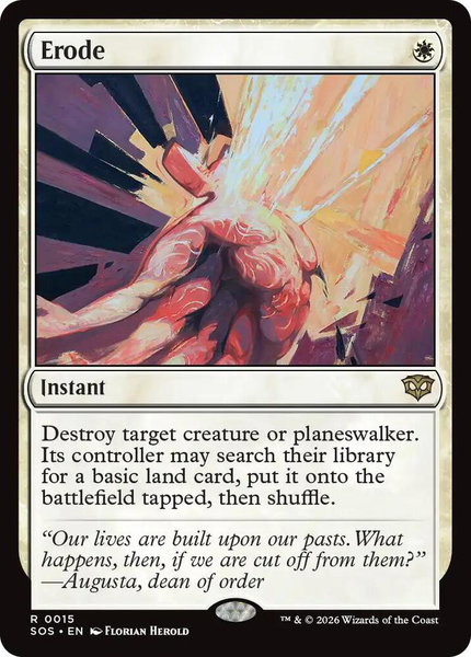 Erode trading card from Secrets of Strixhaven Erode - Secrets of Strixhaven Magic: The Gathering trading card