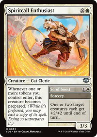 Spiritcall Enthusiast - Secrets of Strixhaven (SOS) #33 - Uncommon Magic: The Gathering Trading Card