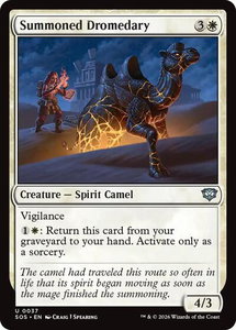 Summoned Dromedary - Secrets of Strixhaven (SOS) #37 - Uncommon Magic: The Gathering Trading Card