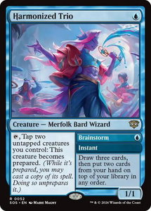Harmonized Trio - Secrets of Strixhaven (SOS) #52 - Rare Magic: The Gathering Trading Card