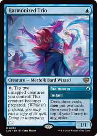 Harmonized Trio - Secrets of Strixhaven (SOS) #52 - Rare Magic: The Gathering Trading Card