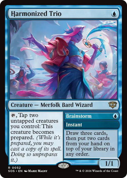 Harmonized Trio trading card from Secrets of Strixhaven Harmonized Trio - Secrets of Strixhaven Magic: The Gathering trading card