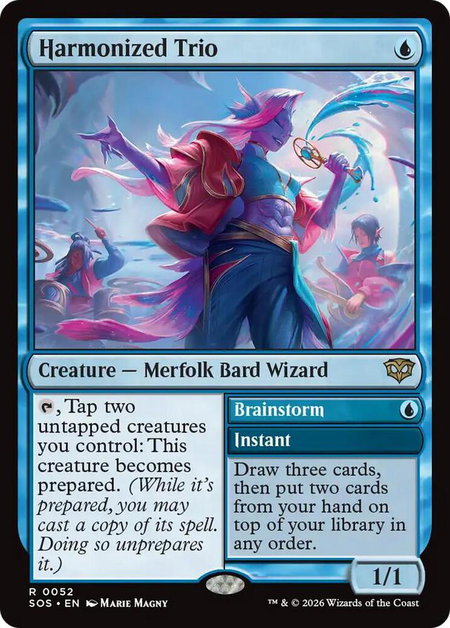 Harmonized Trio - Secrets of Strixhaven Magic: The Gathering trading card