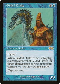 Gilded Drake - Urza's Saga (USG) #76 - Rare Magic: The Gathering Trading Card