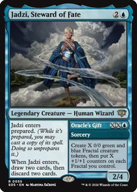 Jadzi, Steward of Fate - Secrets of Strixhaven (SOS) #55 - Rare Magic: The Gathering Trading Card