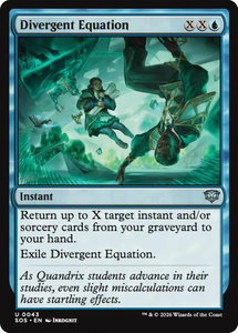Divergent Equation - Secrets of Strixhaven (SOS) #43 - Uncommon Magic: The Gathering Trading Card