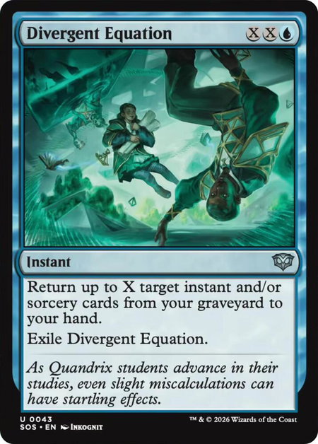 Divergent Equation - Secrets of Strixhaven Magic: The Gathering trading card