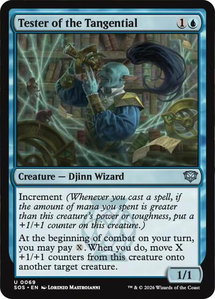 Tester of the Tangential - Secrets of Strixhaven (SOS) #69 - Uncommon Magic: The Gathering Trading Card