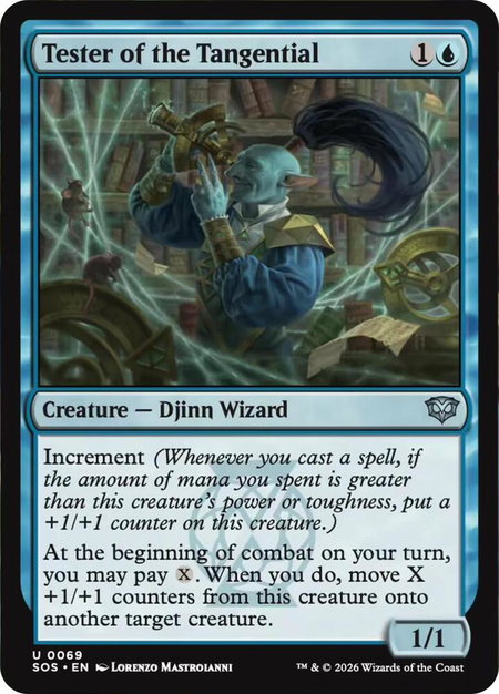 Tester of the Tangential - Secrets of Strixhaven Magic: The Gathering trading card