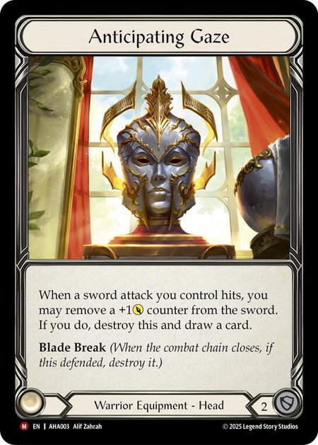 Anticipating Gaze - Armory Deck Origins: Hala Flesh and Blood trading card