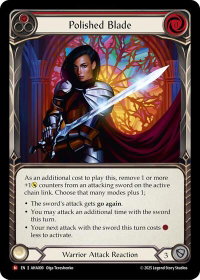 Polished Blade (Red) - Armory Deck Origins: Hala (AHA) #AHA009 - Majestic Flesh and Blood Trading Card