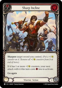 Sharp Incline (Red) - Armory Deck Origins: Hala (AHA) #AHA013 - Common Flesh and Blood Trading Card