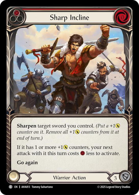 Sharp Incline (Red) - Armory Deck Origins: Hala Flesh and Blood trading card