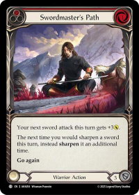 Swordmasters Path (Red) - Armory Deck Origins: Hala (AHA) #AHA014 - Common Flesh and Blood Trading Card
