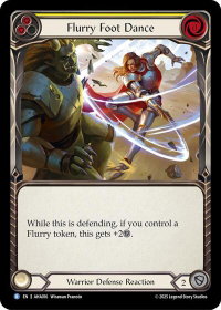 Flurry Foot Dance (Yellow) - Armory Deck Origins: Hala (AHA) #AHA016 - Rare Flesh and Blood Trading Card
