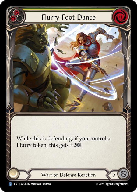 Flurry Foot Dance (Yellow) - Armory Deck Origins: Hala Flesh and Blood trading card
