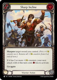 Sharp Incline (Yellow) - Armory Deck Origins: Hala (AHA) #AHA018 - Common Flesh and Blood Trading Card