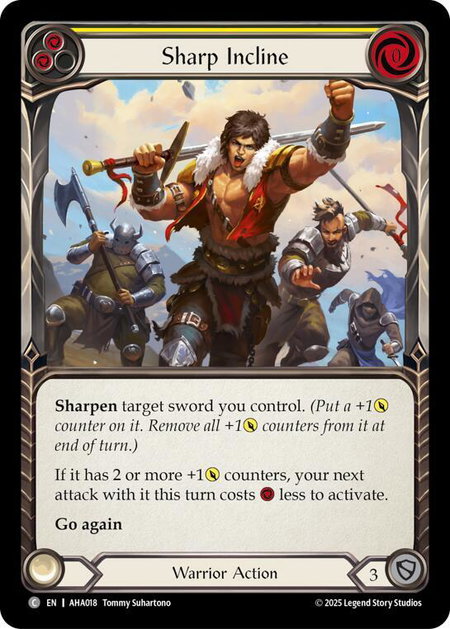 Sharp Incline (Yellow) - Armory Deck Origins: Hala Flesh and Blood trading card