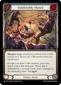 Indefensibly Honed (Blue) - Armory Deck Origins: Hala (AHA) #AHA023 - Majestic Flesh and Blood Trading Card