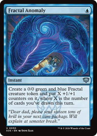 Fractal Anomaly - Secrets of Strixhaven (SOS) #50 - Uncommon Magic: The Gathering Trading Card