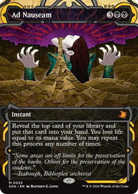 Ad Nauseam - Secrets of Strixhaven: Mystical Archive (SOA) #25 - Mythic Rare Magic: The Gathering Trading Card