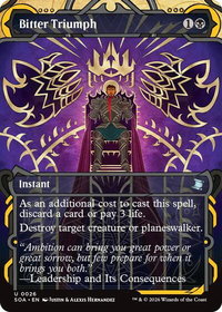 Bitter Triumph - Secrets of Strixhaven: Mystical Archive (SOA) #26 - Uncommon Magic: The Gathering Trading Card