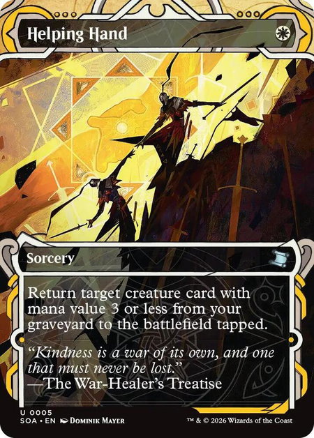 Helping Hand - Secrets of Strixhaven: Mystical Archive Magic: The Gathering trading card
