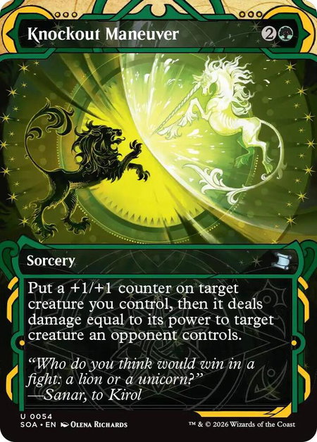 Knockout Maneuver - Secrets of Strixhaven: Mystical Archive Magic: The Gathering trading card