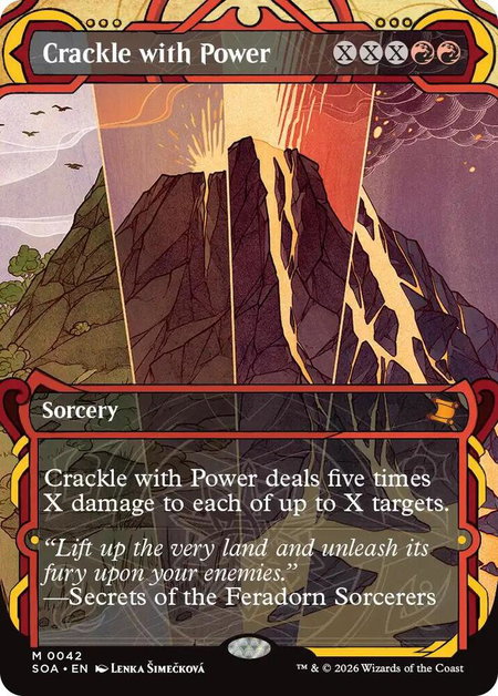Crackle with Power - Secrets of Strixhaven: Mystical Archive Magic: The Gathering trading card