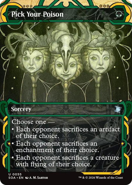 Pick Your Poison - Secrets of Strixhaven: Mystical Archive Magic: The Gathering trading card