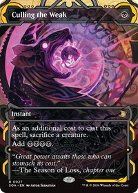 Culling the Weak - Secrets of Strixhaven: Mystical Archive (SOA) #27 - Rare Magic: The Gathering Trading Card
