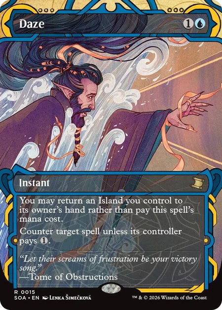 Daze - Secrets of Strixhaven: Mystical Archive Magic: The Gathering trading card