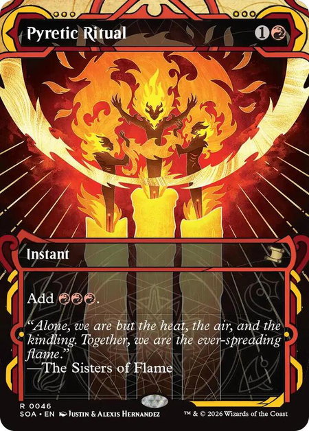 Pyretic Ritual - Secrets of Strixhaven: Mystical Archive Magic: The Gathering trading card