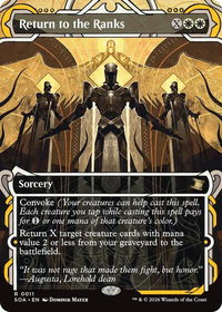 Return to the Ranks - Secrets of Strixhaven: Mystical Archive (SOA) #11 - Rare Magic: The Gathering Trading Card