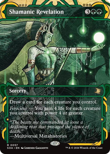 Shamanic Revelation - Secrets of Strixhaven: Mystical Archive Magic: The Gathering trading card