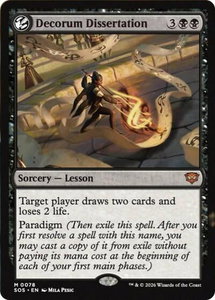 Decorum Dissertation - Secrets of Strixhaven (SOS) #78 - Mythic Rare Magic: The Gathering Trading Card