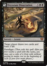 Decorum Dissertation - Secrets of Strixhaven (SOS) #78 - Mythic Rare Magic: The Gathering Trading Card