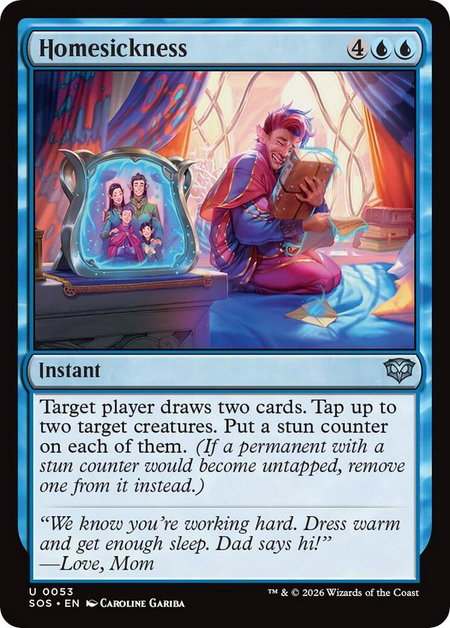Homesickness - Secrets of Strixhaven Magic: The Gathering trading card