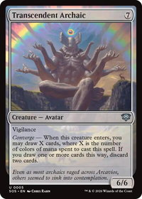Transcendent Archaic - Secrets of Strixhaven (SOS) #5 - Uncommon Magic: The Gathering Trading Card