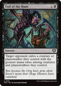 End of the Hunt - Secrets of Strixhaven (SOS) #81 - Uncommon Magic: The Gathering Trading Card