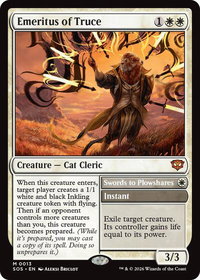 Emeritus of Truce - Secrets of Strixhaven (SOS) #13 - Mythic Rare Magic: The Gathering Trading Card
