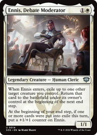 Ennis, Debate Moderator - Secrets of Strixhaven (SOS) #14 - Uncommon Magic: The Gathering Trading Card