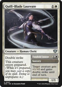 Quill-Blade Laureate - Secrets of Strixhaven (SOS) #27 - Uncommon Magic: The Gathering Trading Card