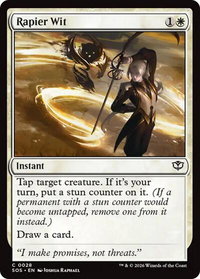 Rapier Wit - Secrets of Strixhaven (SOS) #28 - Common Magic: The Gathering Trading Card