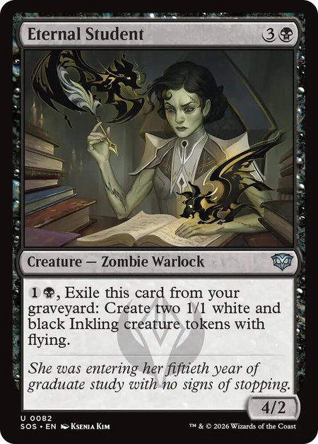 Eternal Student - Secrets of Strixhaven Magic: The Gathering trading card