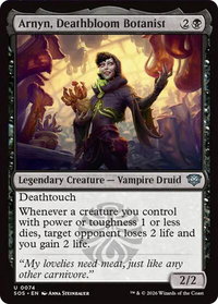 Arnyn, Deathbloom Botanist - Secrets of Strixhaven (SOS) #74 - Uncommon Magic: The Gathering Trading Card