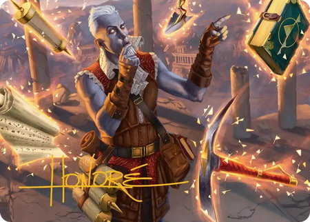 Dig Site Inventory Art Card (Gold-Stamped Signature) - Art Series: Secrets of Strixhaven Magic: The Gathering trading card