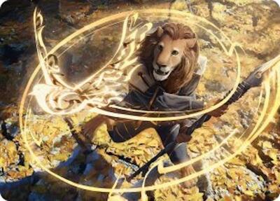 Eager Glyphmage Art Card - Art Series: Secrets of Strixhaven (ASSOS) #3 - Special Magic: The Gathering Trading Card