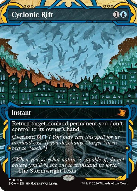 Cyclonic Rift - Secrets of Strixhaven: Mystical Archive Magic: The Gathering trading card